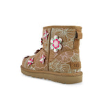 UGG W Classic Mini Meadow Chestnut Boots 1181014-CHE / Chestnut Detail View 3 | GATE
