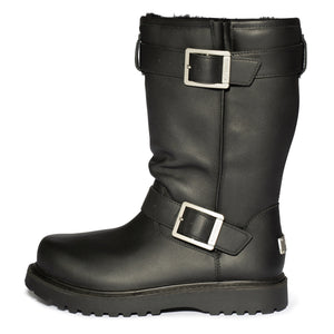 Willy Chavarria x UGG Biker Black Boots 1186775-BLK Detail View 1 | GATE