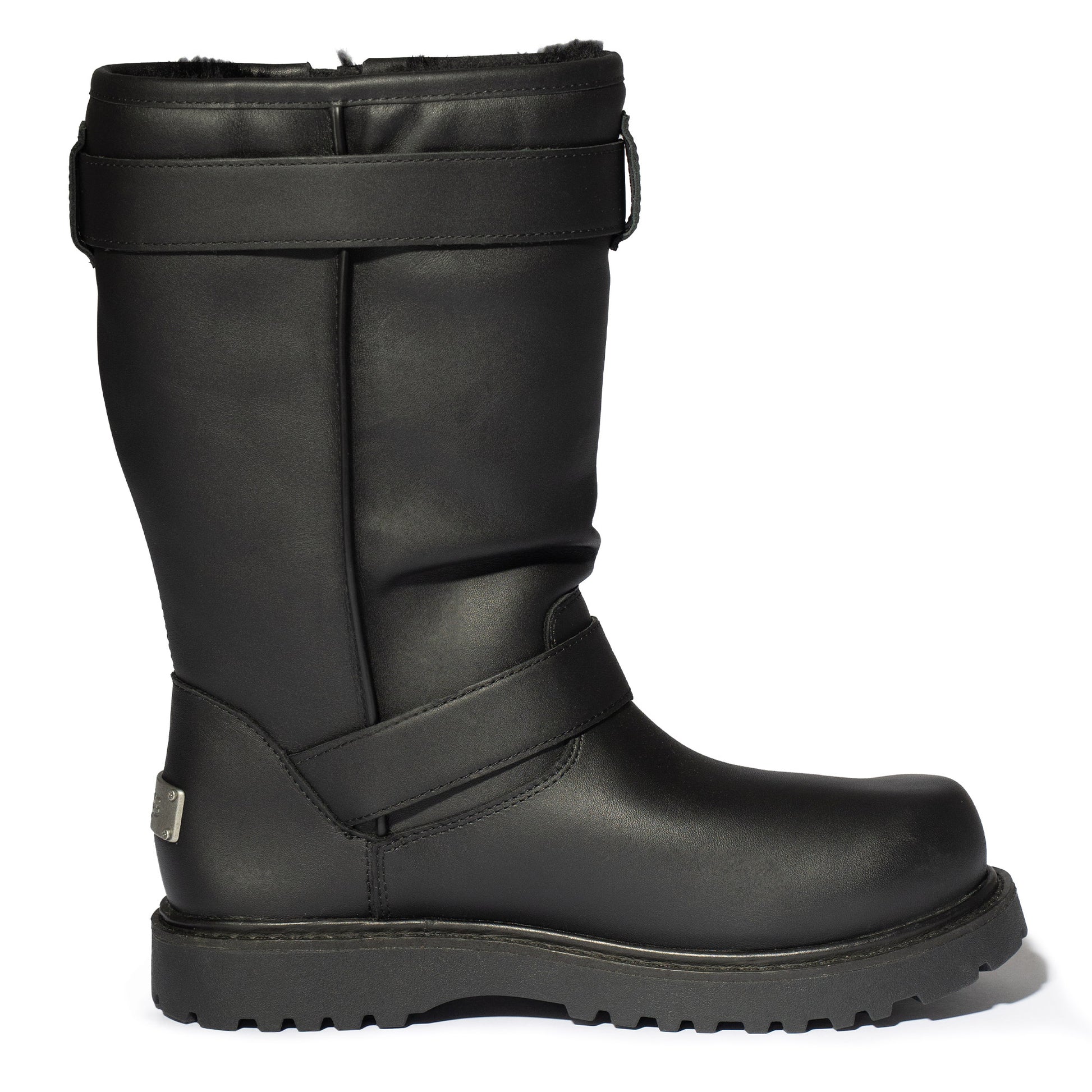 Willy Chavarria x UGG Biker Black Boots 1186775-BLK Detail View 2 | GATE
