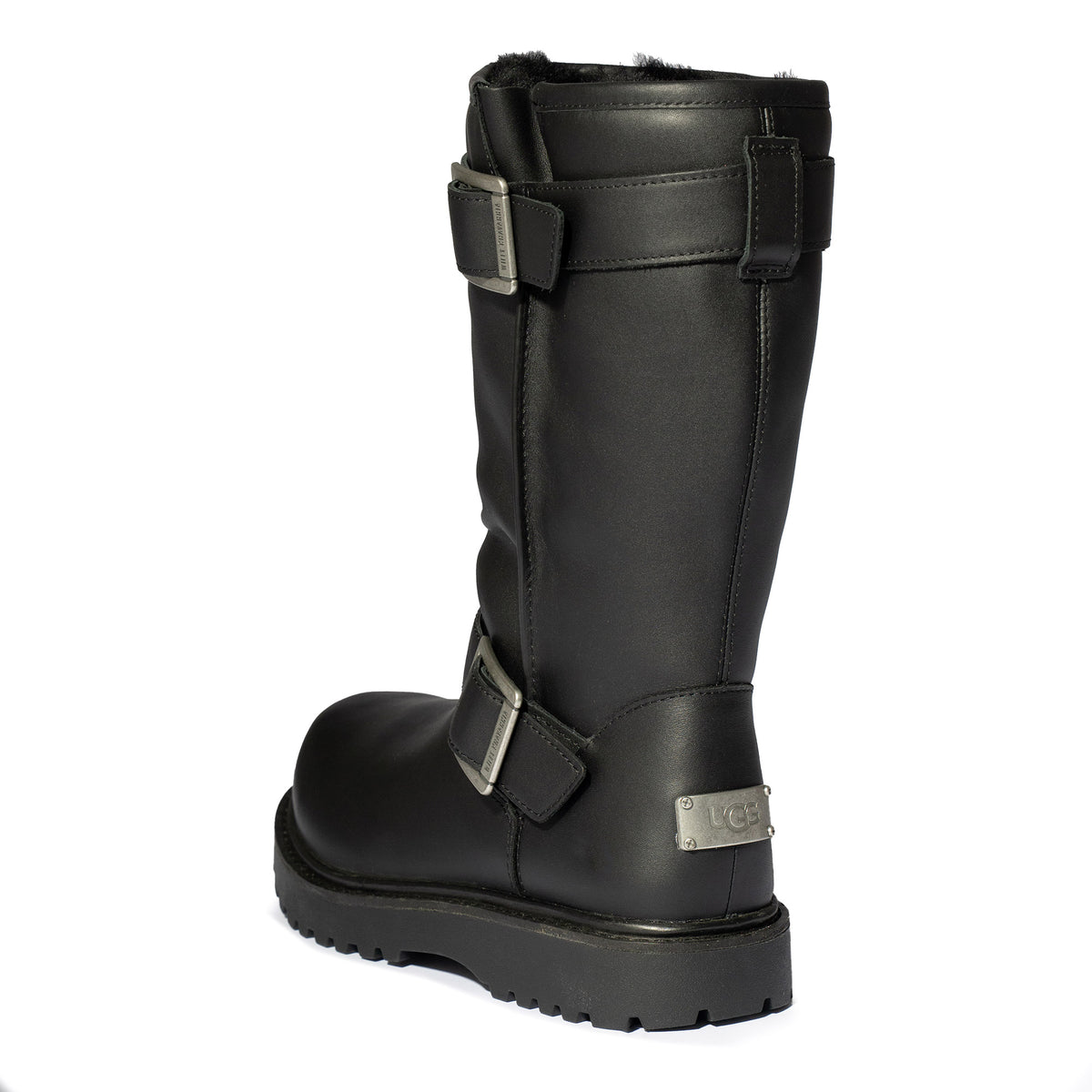 Willy Chavarria x UGG Biker Black Boots 1186775-BLK Detail View 3 | GATE