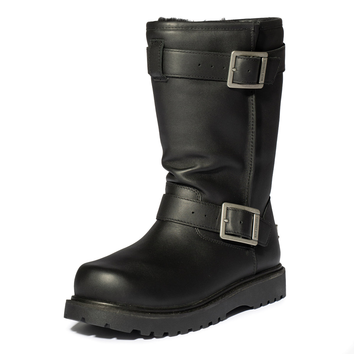Willy Chavarria x UGG Biker Black Boots 1186775-BLK Detail View 4 | GATE