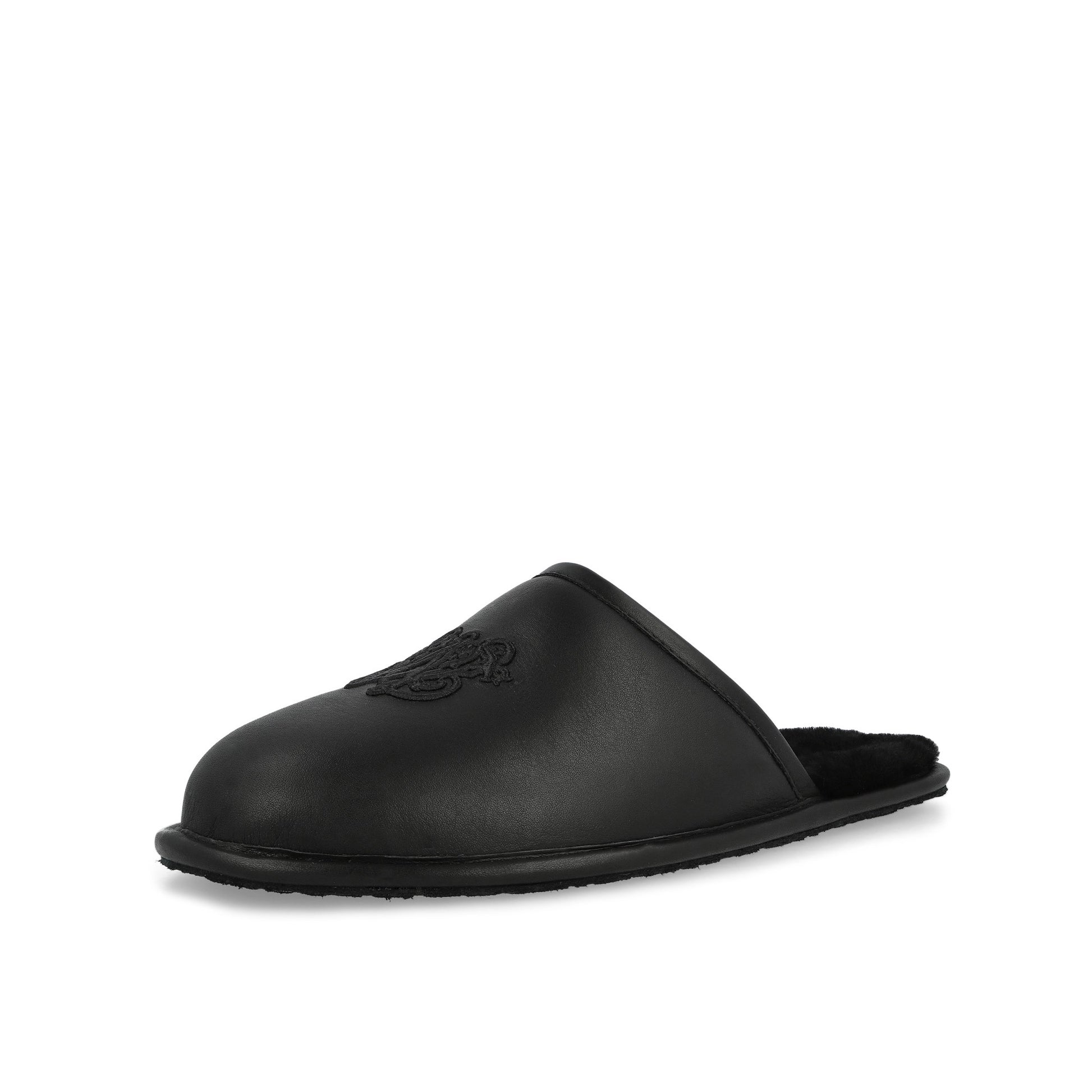 Willy Chavarria x UGG Hotel Slipper Black Slides 1186777-BLK Detail View 4 | GATE