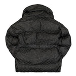 MISBHV Black Moscow Monogram Puffer Jacket Black Jackets 121W402 Detail View 2 | GATE
