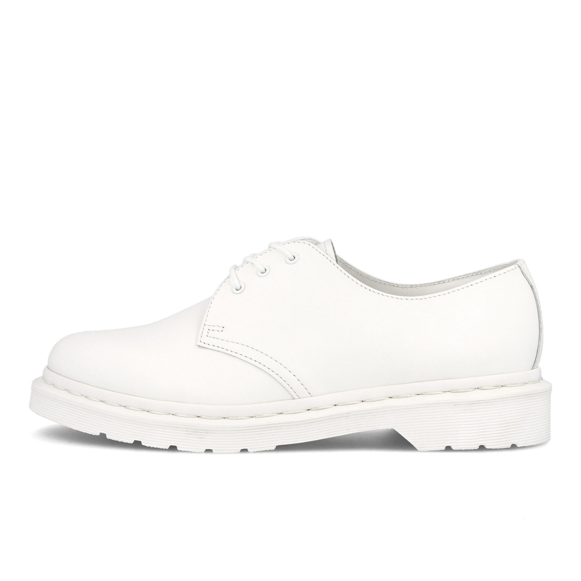 Dr. Martens 1461 Mono White Lace Ups 14346100 Detail View 1 | GATE
