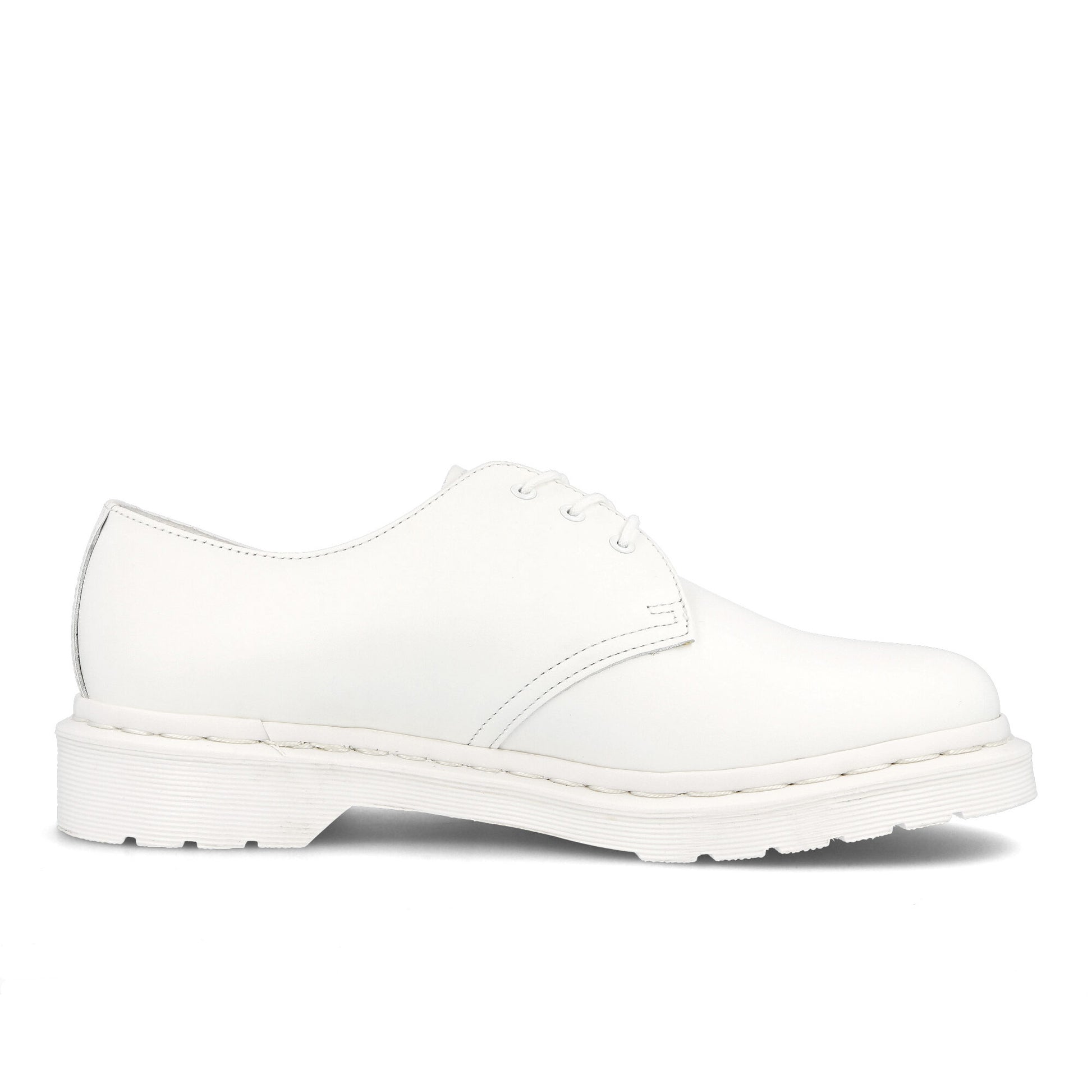 Dr. Martens 1461 Mono White Lace Ups 14346100 Detail View 2 | GATE
