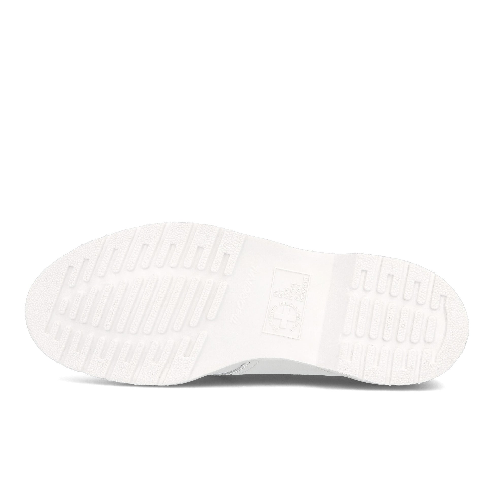 Dr. Martens 1461 Mono White Lace Ups 14346100 Detail View 6 | GATE
