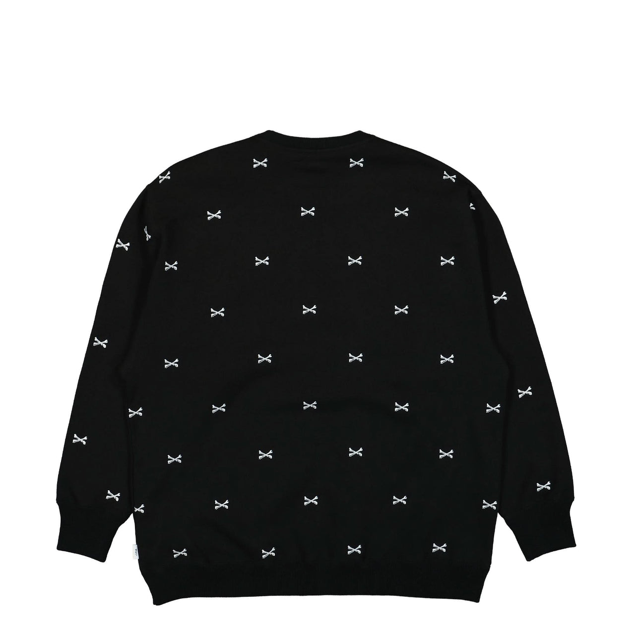 WTAPS ACNE Crossbones Crewneck Sweater Black Detail view 1 | Gate