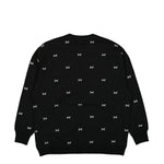 WTAPS ACNE Crossbones Crewneck Sweater Black Detail view 2 | Gate