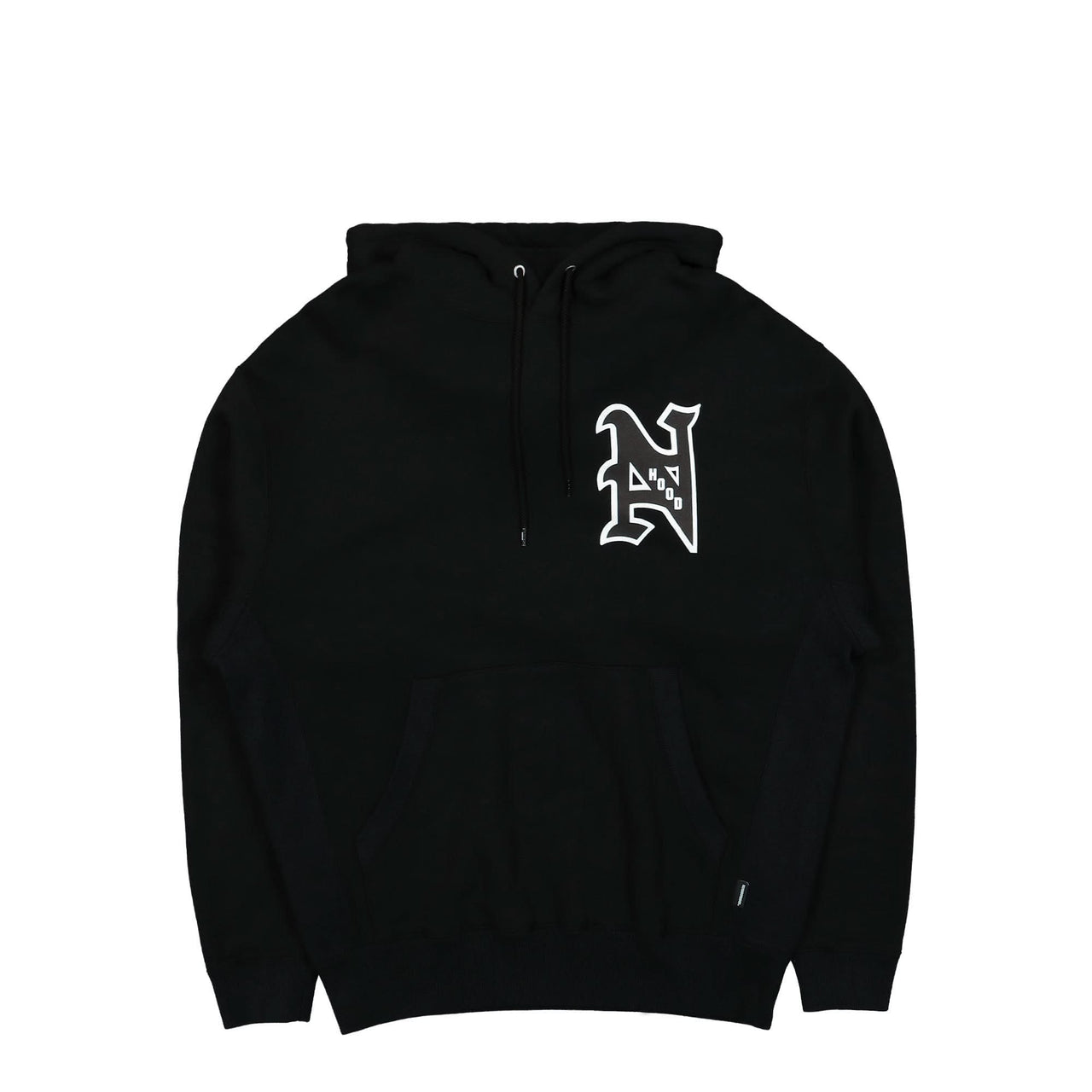 Neighborhood College-S LS. CO Hooded Sweatshirt Black Detail view 1 | Gate