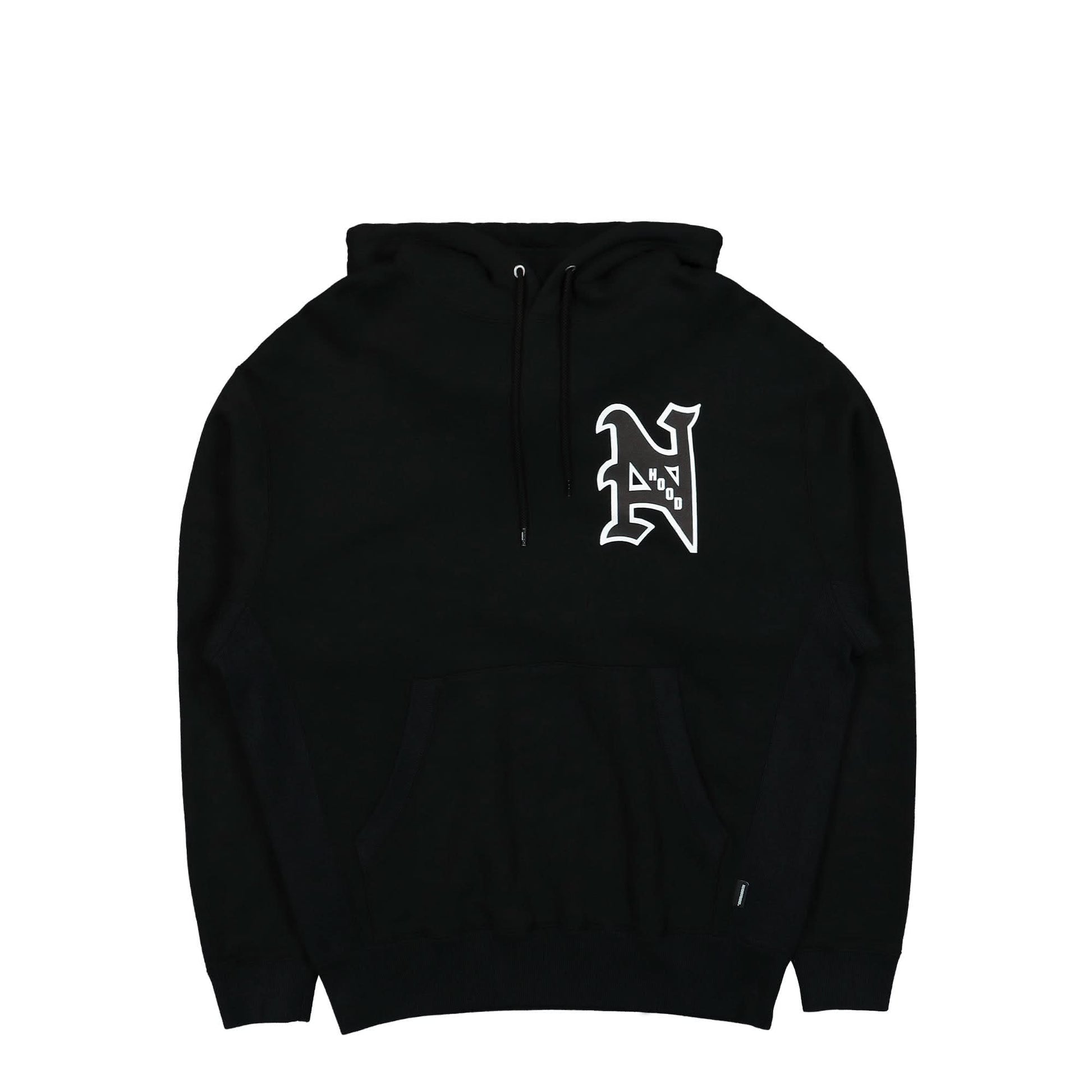 Neighborhood College-S LS. CO Hooded Sweatshirt Black Detail view 1 | Gate
