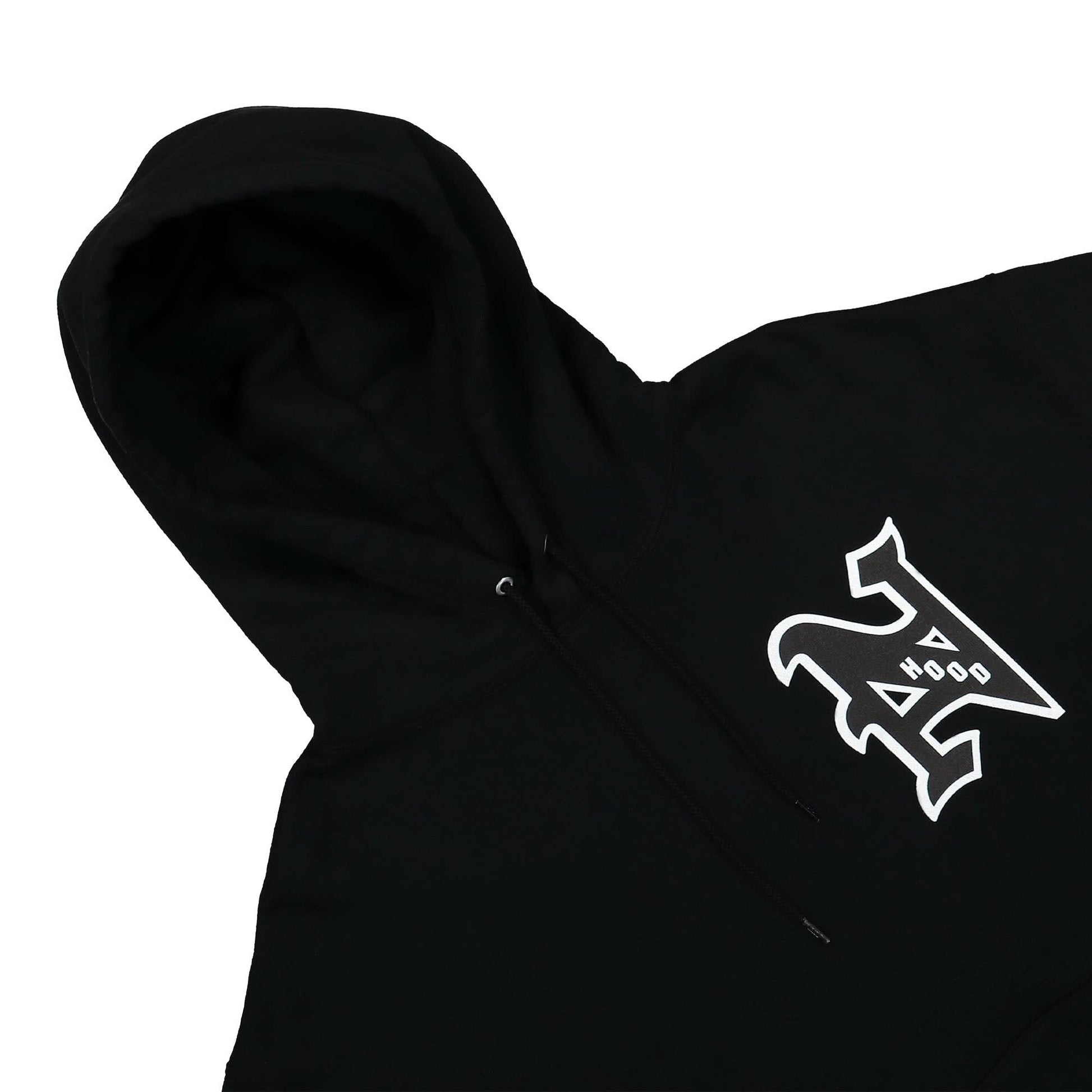 Neighborhood College-S LS. CO Hooded Sweatshirt Black Detail view 3 | Gate