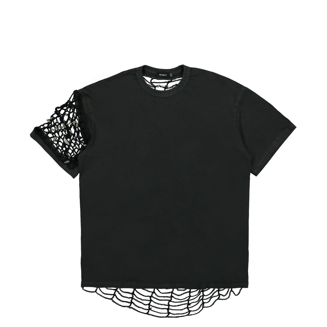 Crochet T-Shirt Black