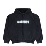 MISBHV Community Zipped Hoodie Washed Black Hoodies 230M223 Detail View 1 | GATE