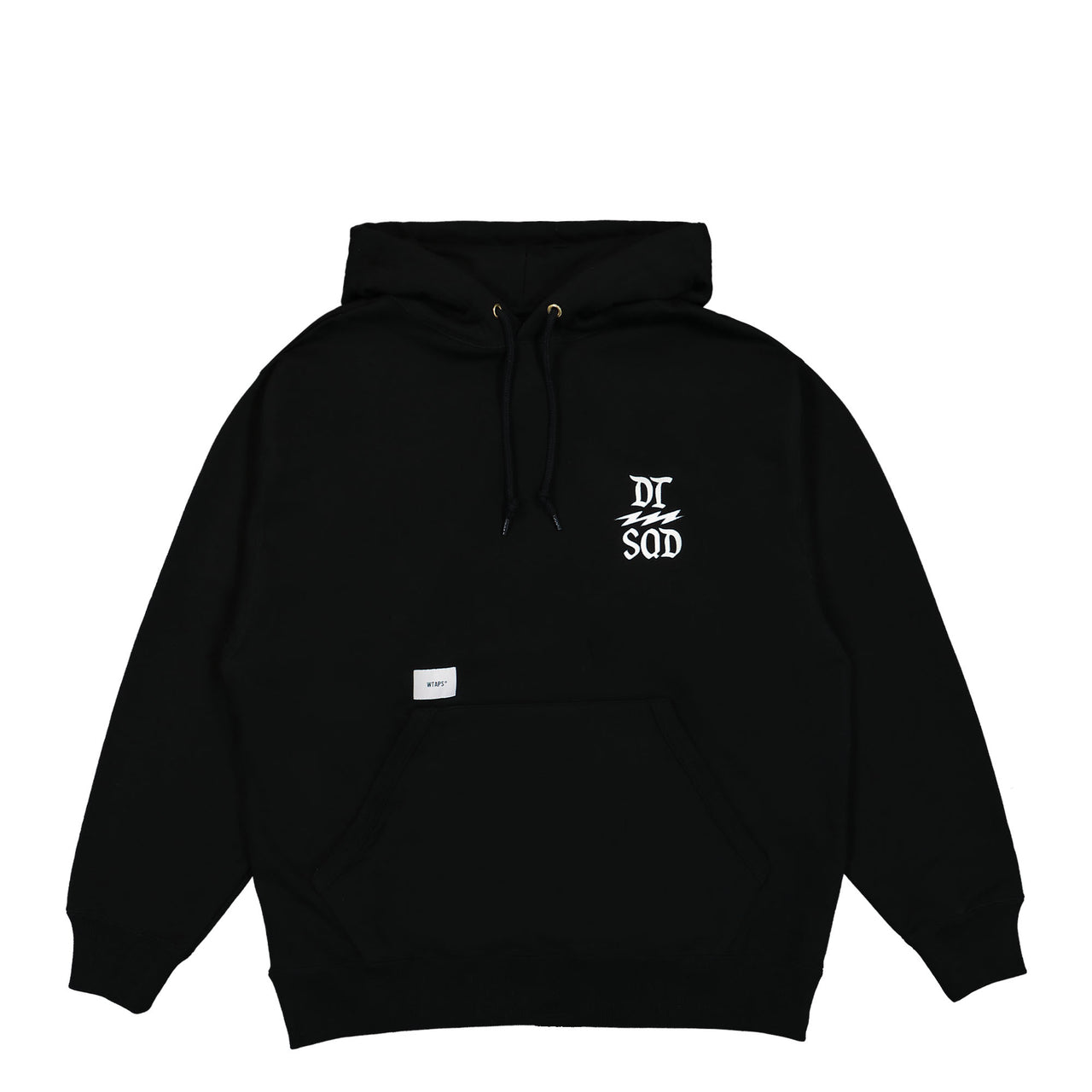 WTAPS Design 02 Hooded Sweatshirt Black Detail view 1 | Gate