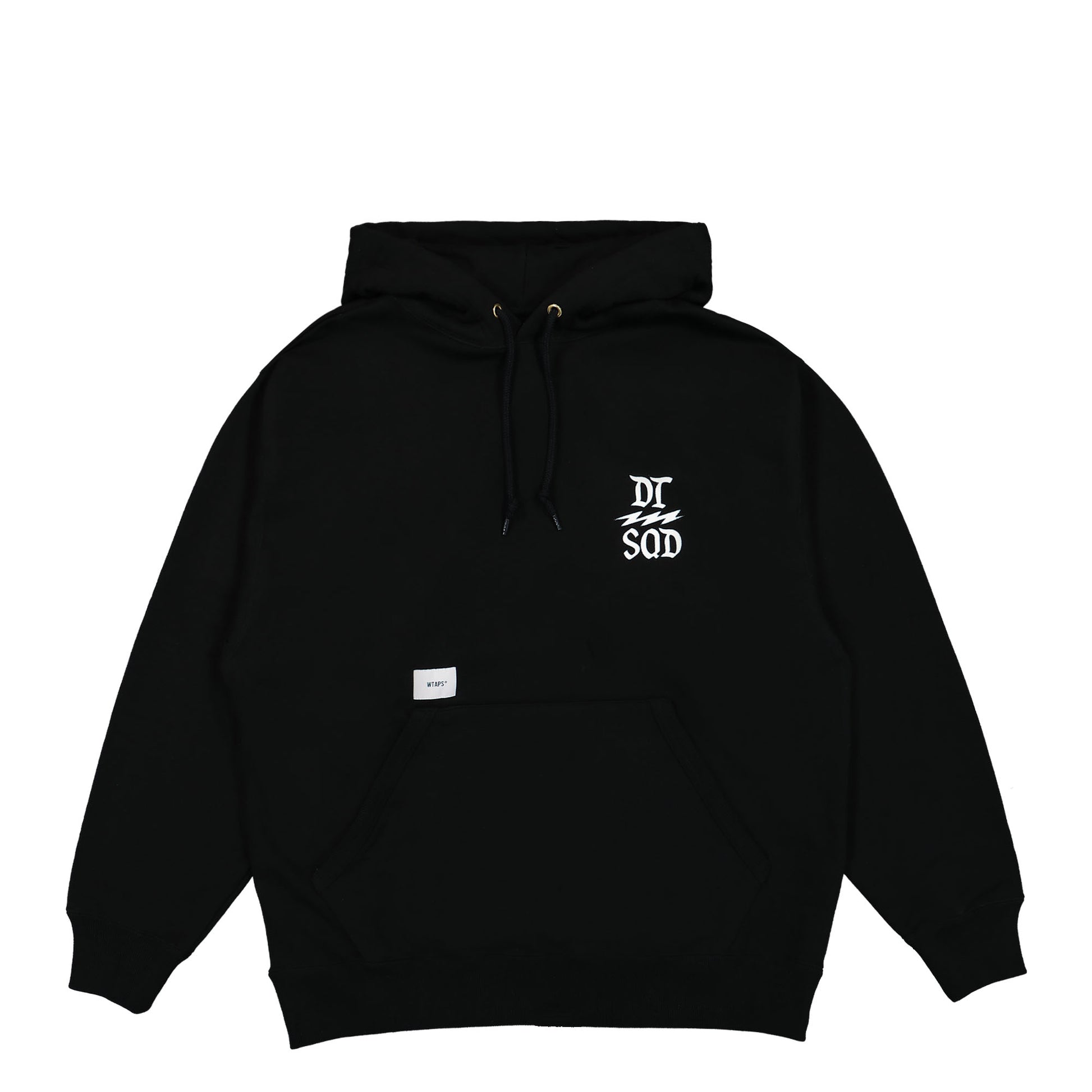 WTAPS Design 02 Hooded Sweatshirt Black Detail view 1 | Gate