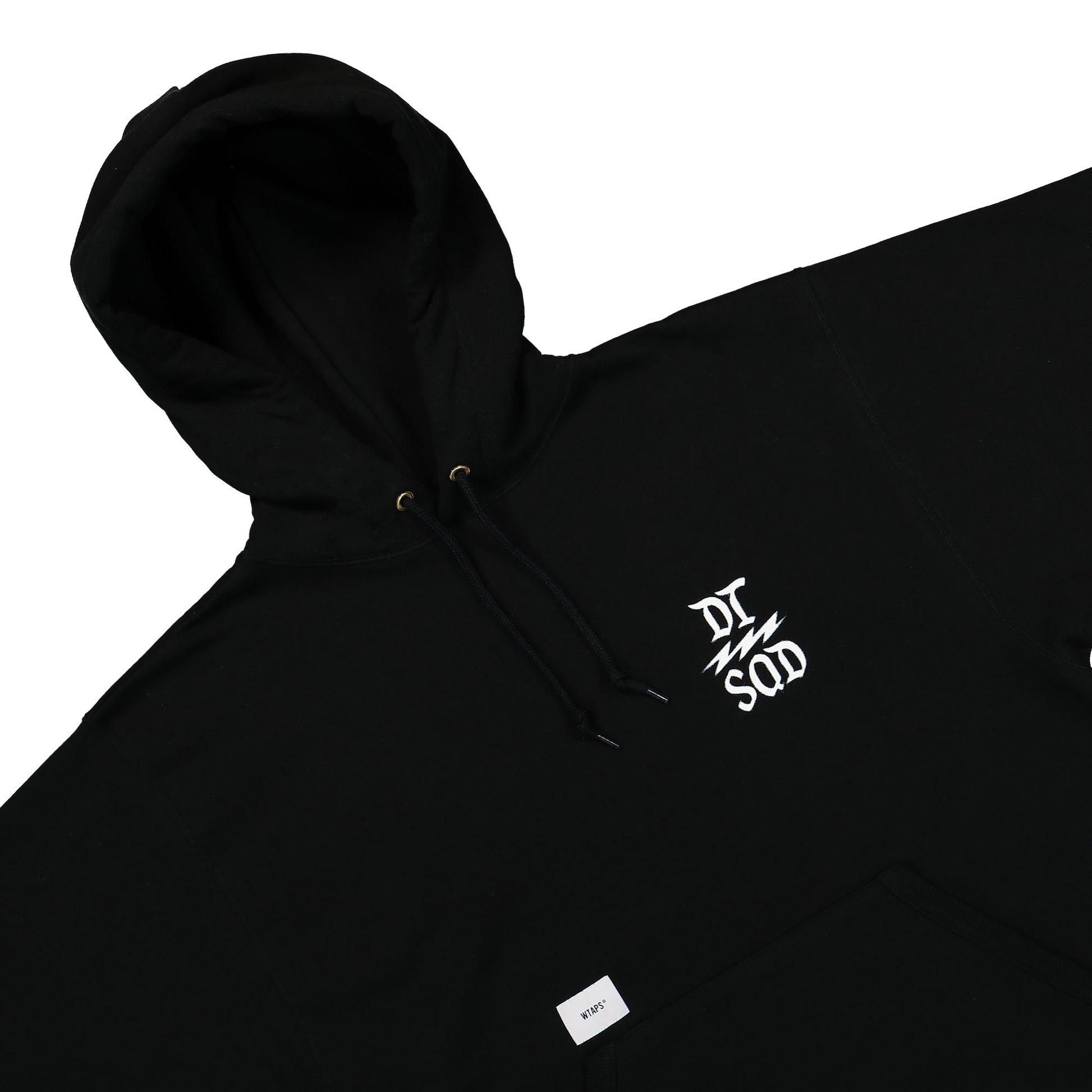 WTAPS Design 02 Hooded Sweatshirt Black Detail view 3 | Gate