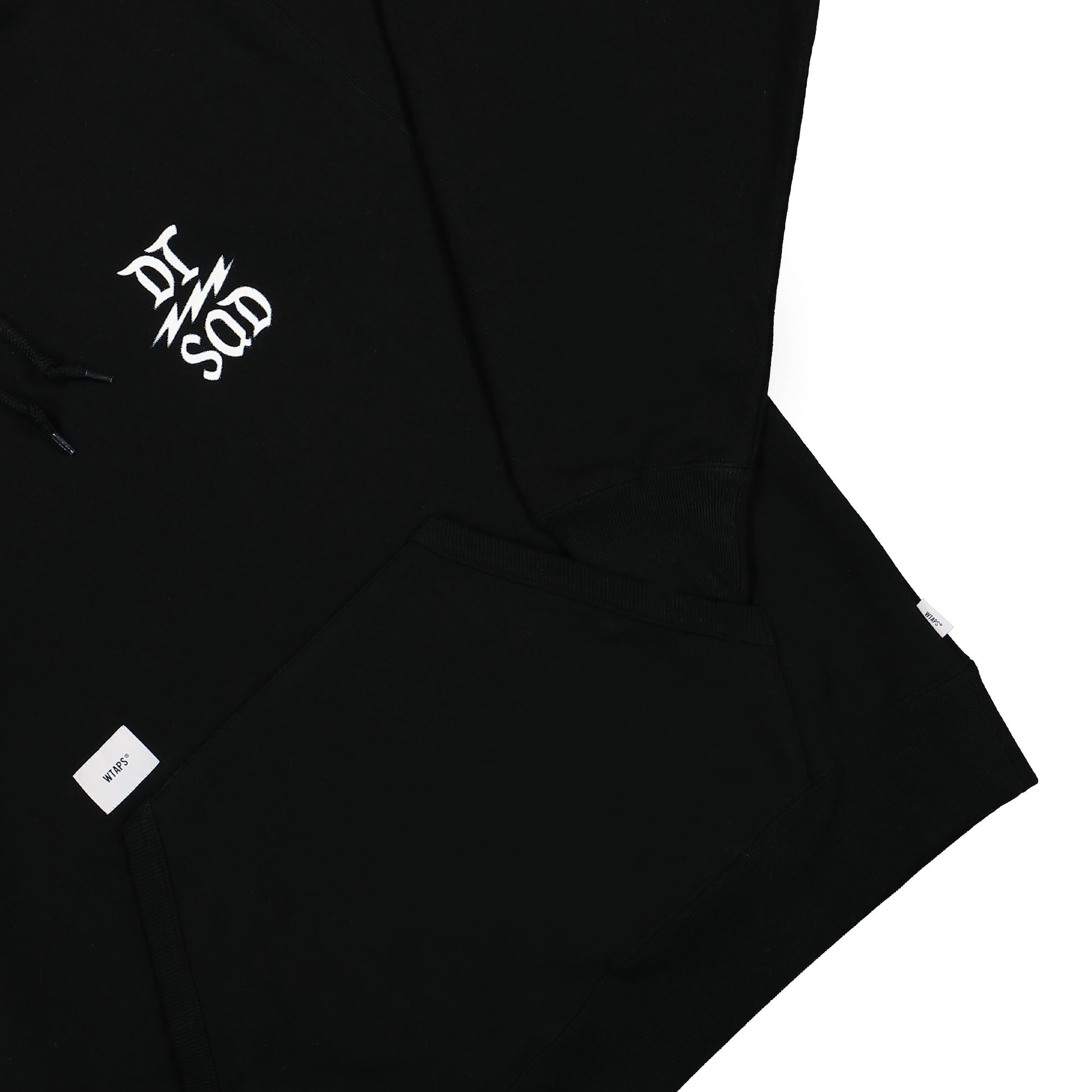 WTAPS Design 02 Hooded Sweatshirt Black Detail view 4 | Gate