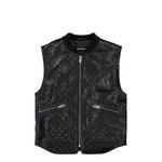 Leather Monogram Embossed Vest