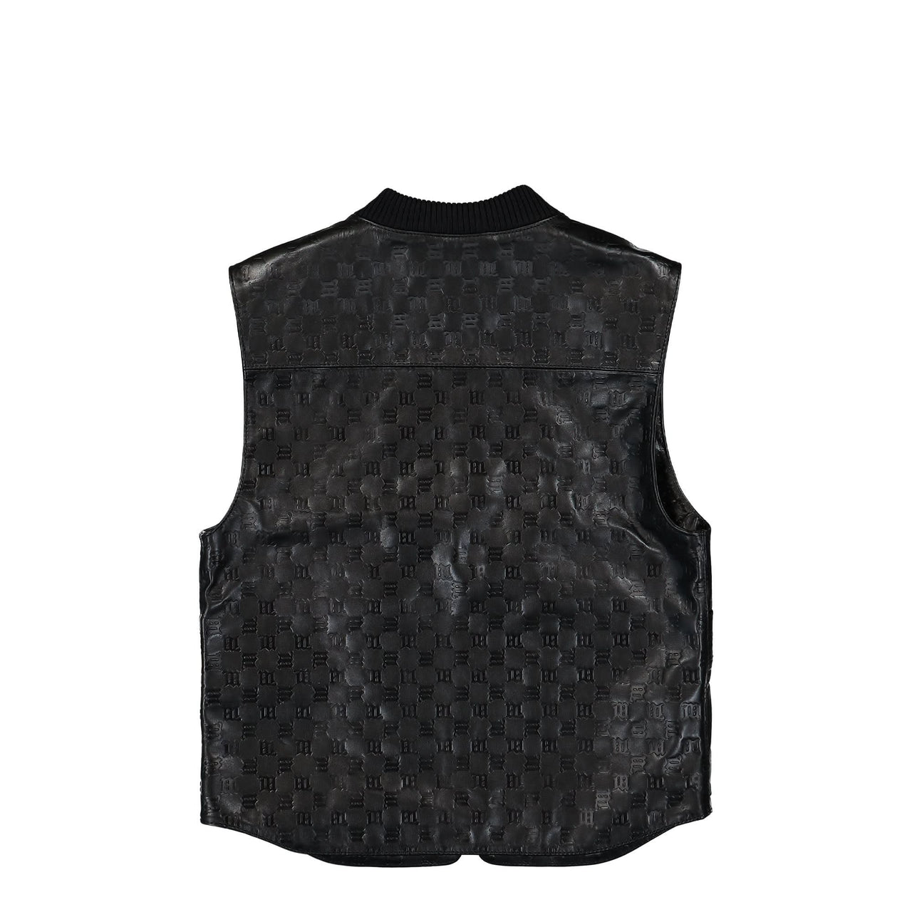 Leather Monogram Embossed Vest