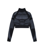 MISBHV Sport Europa Cropped Quarter-Zip Longsleeve Black Longsleeves 231W521 Detail View 1 | GATE