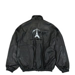 Embossed Leather Track Jacket