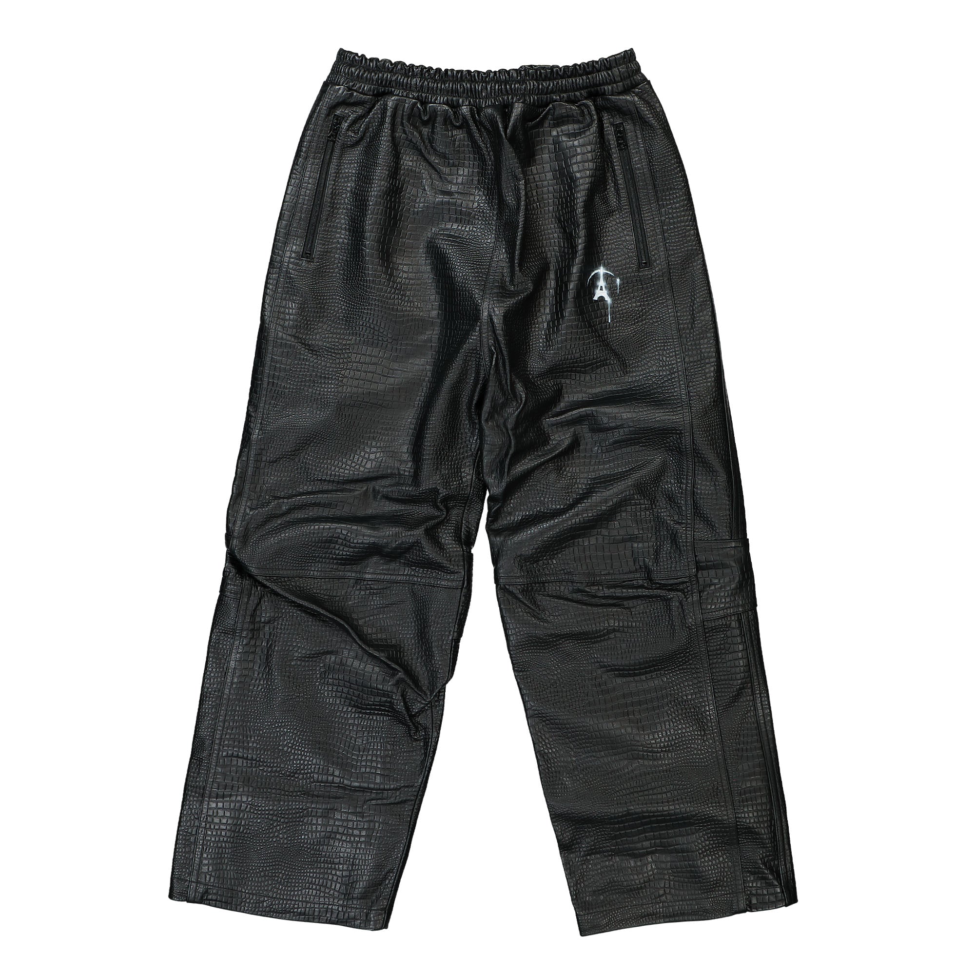 Doublet Embossed Leather Track Pants (23AW03PT234) | GATE