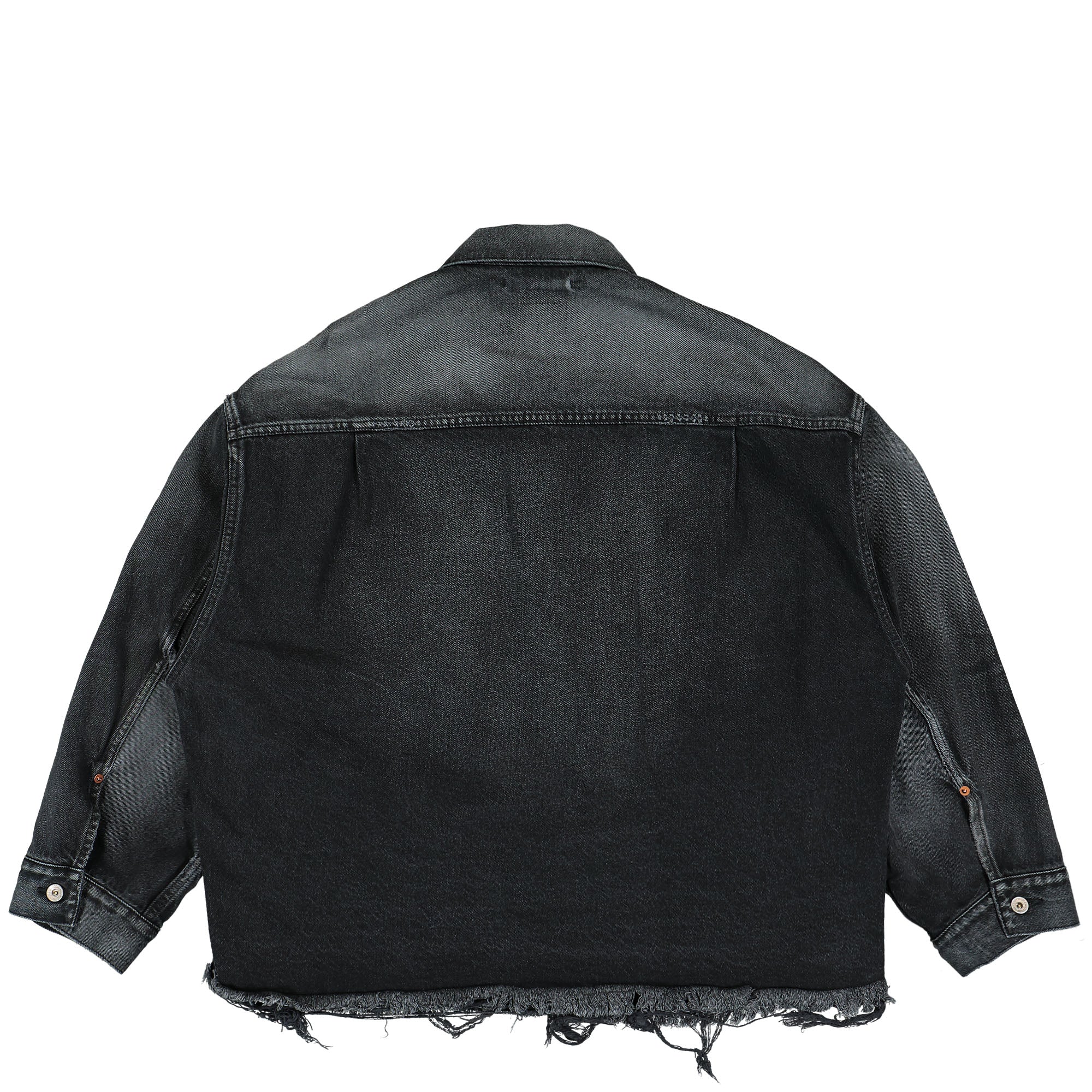 Cut off black denim jacket best sale