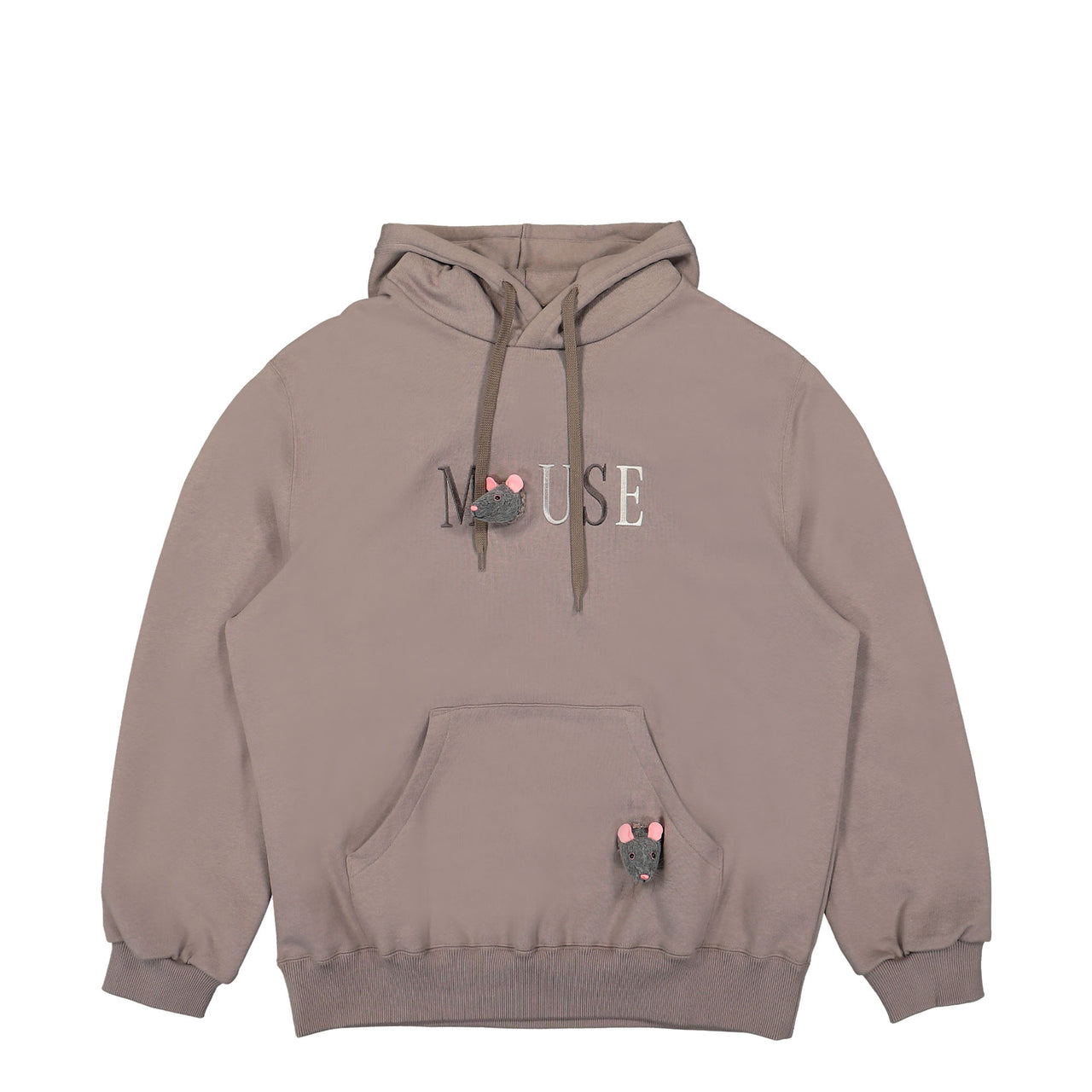 Embroidery Hoodie With Mice
