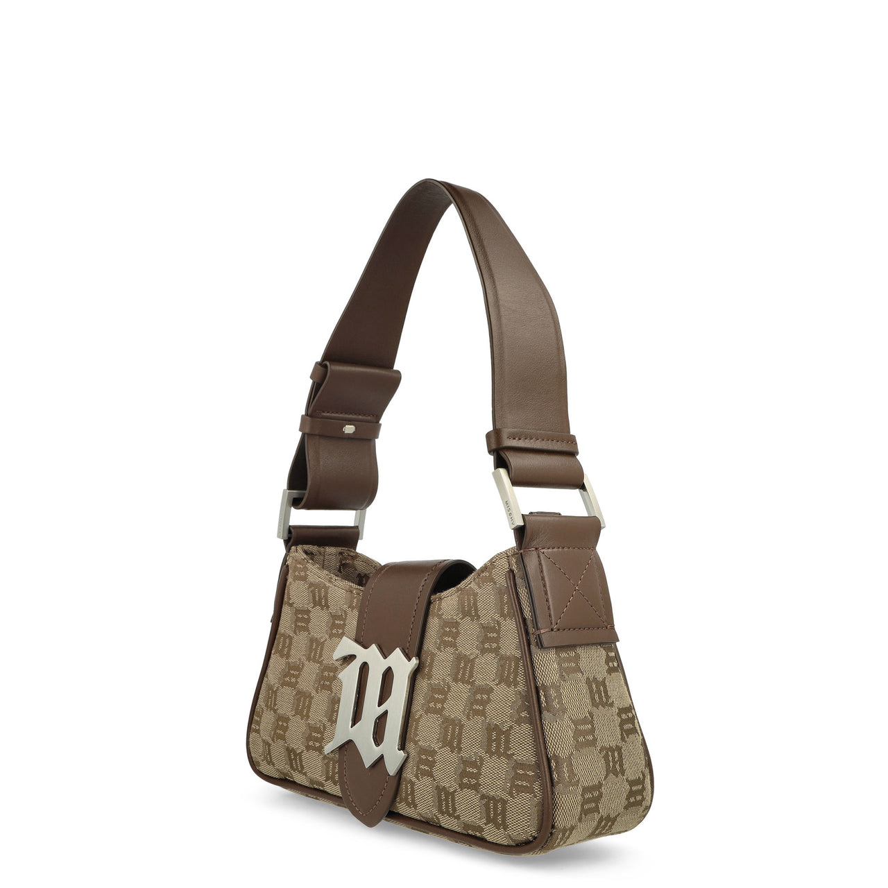 Jacquard Monogram Shoulder Bag Small