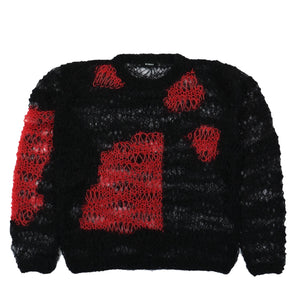 MISBHV Antwerp Hand Knitted Sweater Multicolor Detail view 1 | Gate