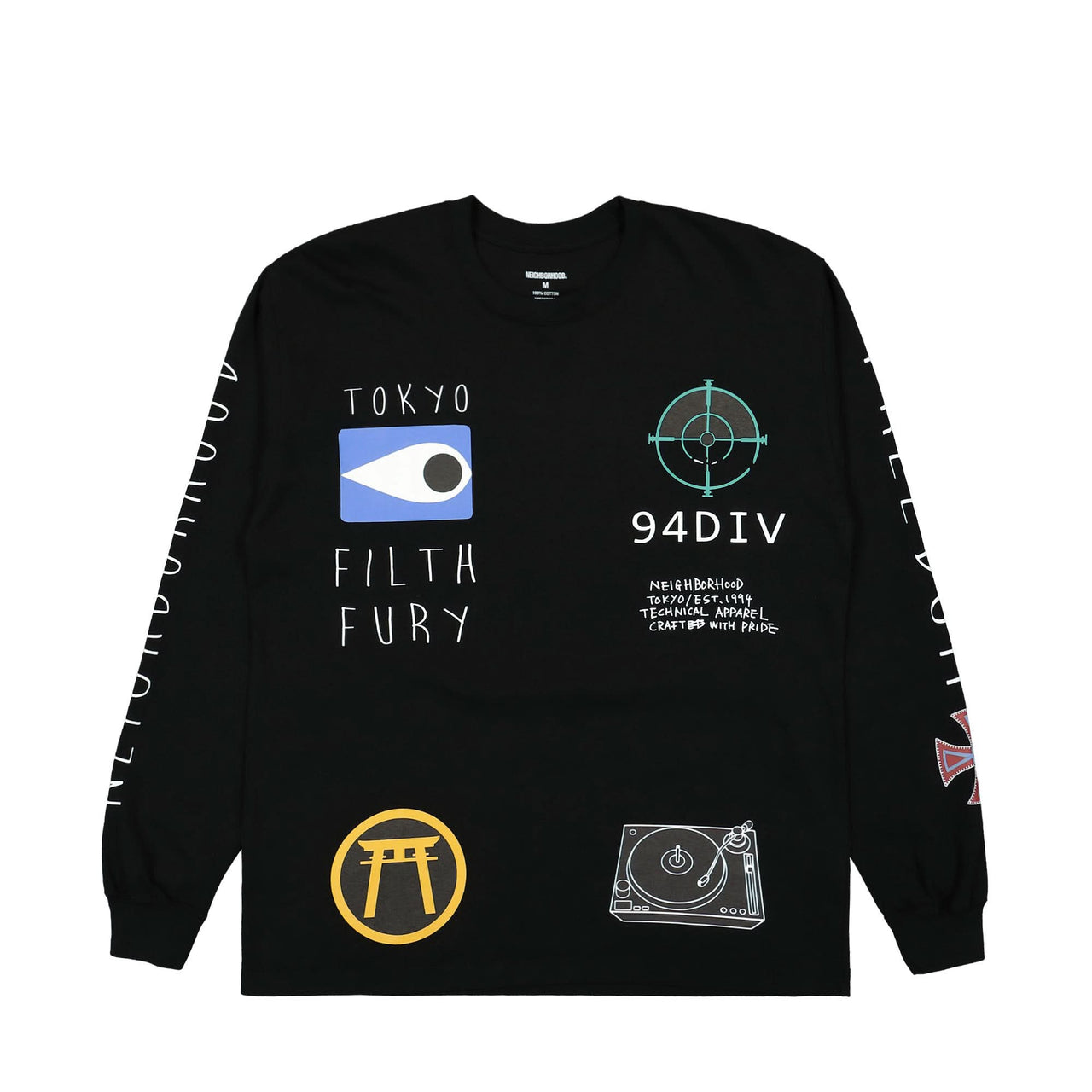 Neighborhood NH. LS-10 Tee Black Detail view 1 | Gate