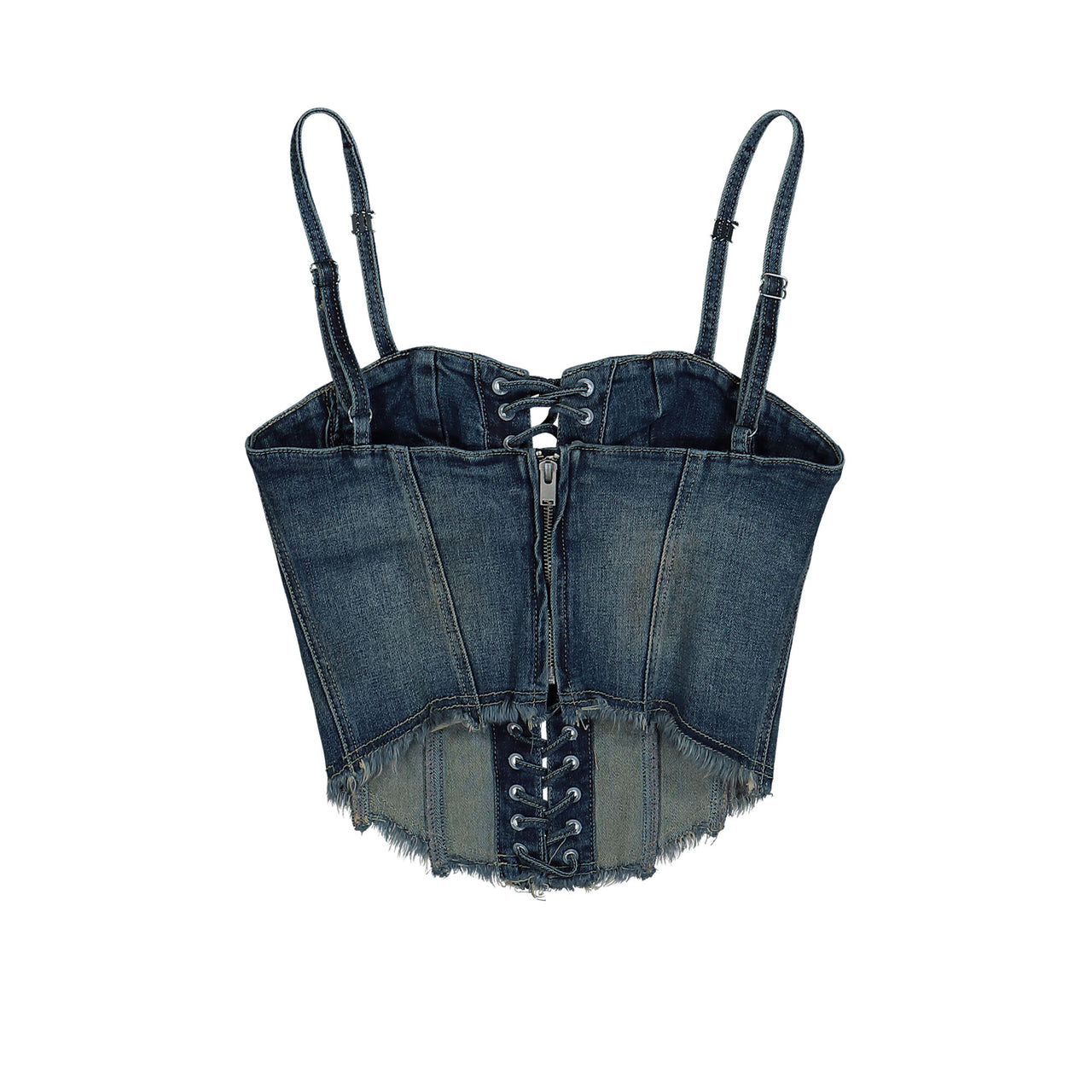 Lara Laced Denim Corset