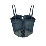 Lara Laced Denim Corset