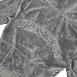 Velour Zipped Hoodie