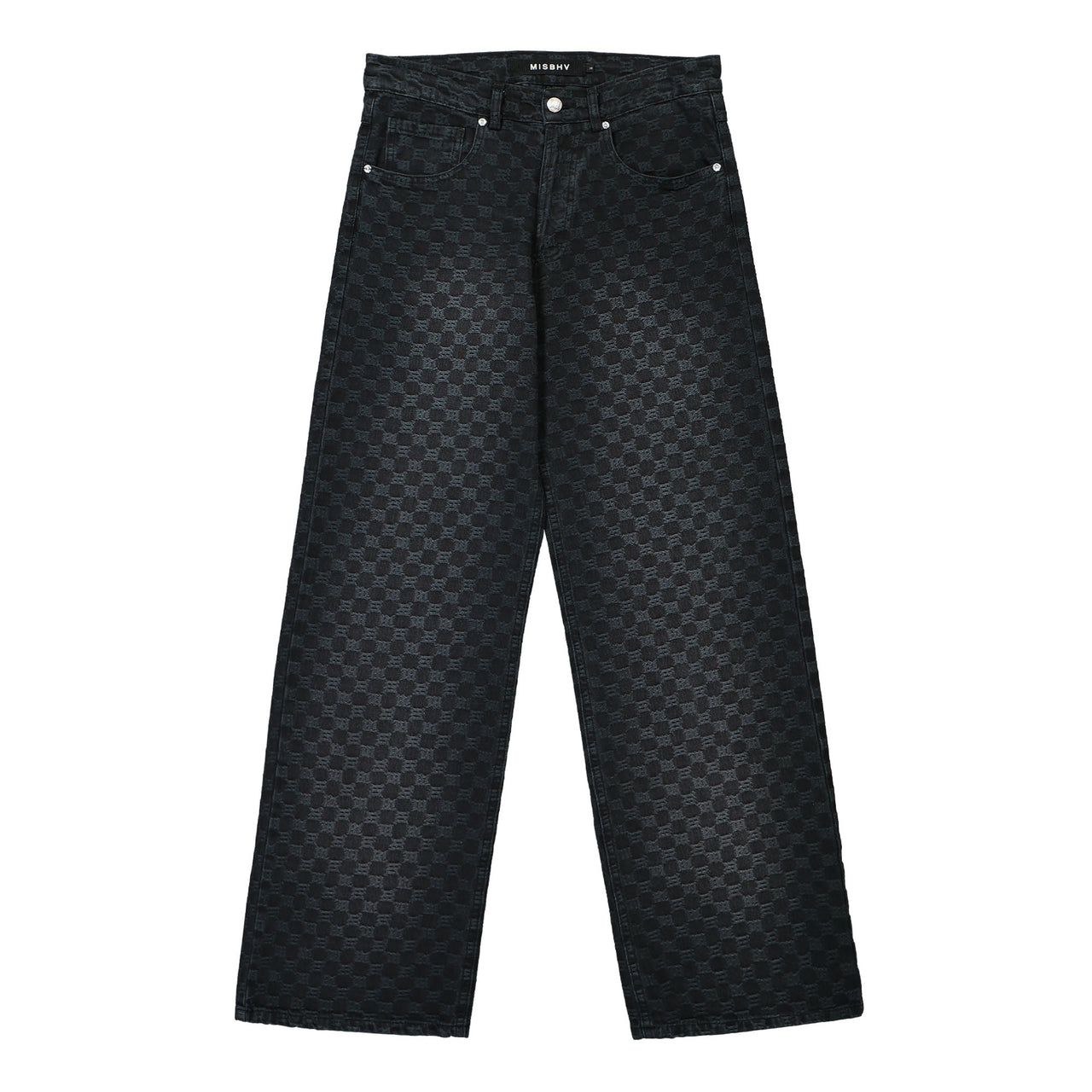 Jacquard Denim Monogram Trousers