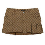 Monogram Pleated Skirt