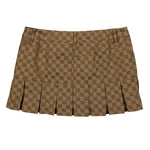 Monogram Pleated Skirt