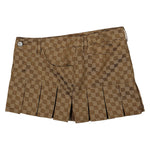 Monogram Pleated Skirt