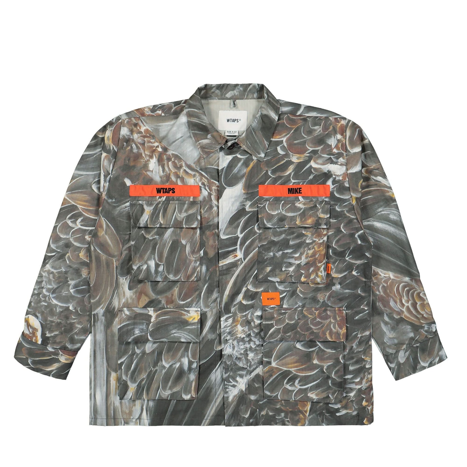 WTAPS JMOD 02 / LS / Cotton. Ripstop. Wed Camo. Identity Multicolor Detail view 1 | Gate