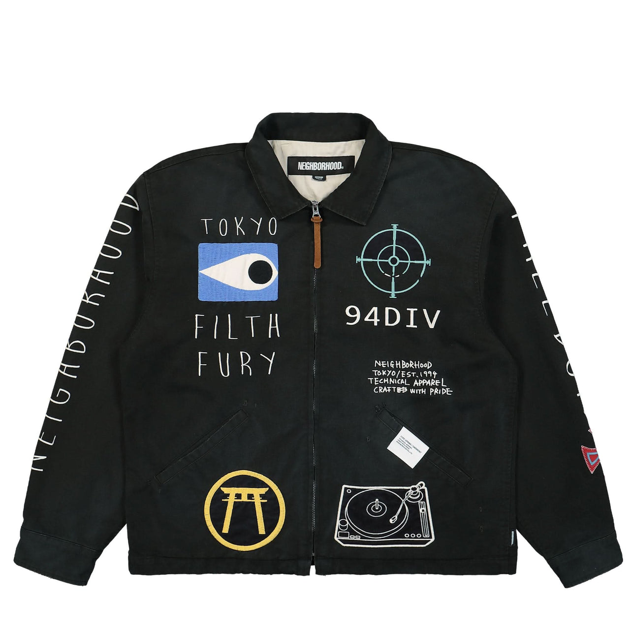 Neighborhood Savage Souvenir Jacket Black Detail view 1 | Gate