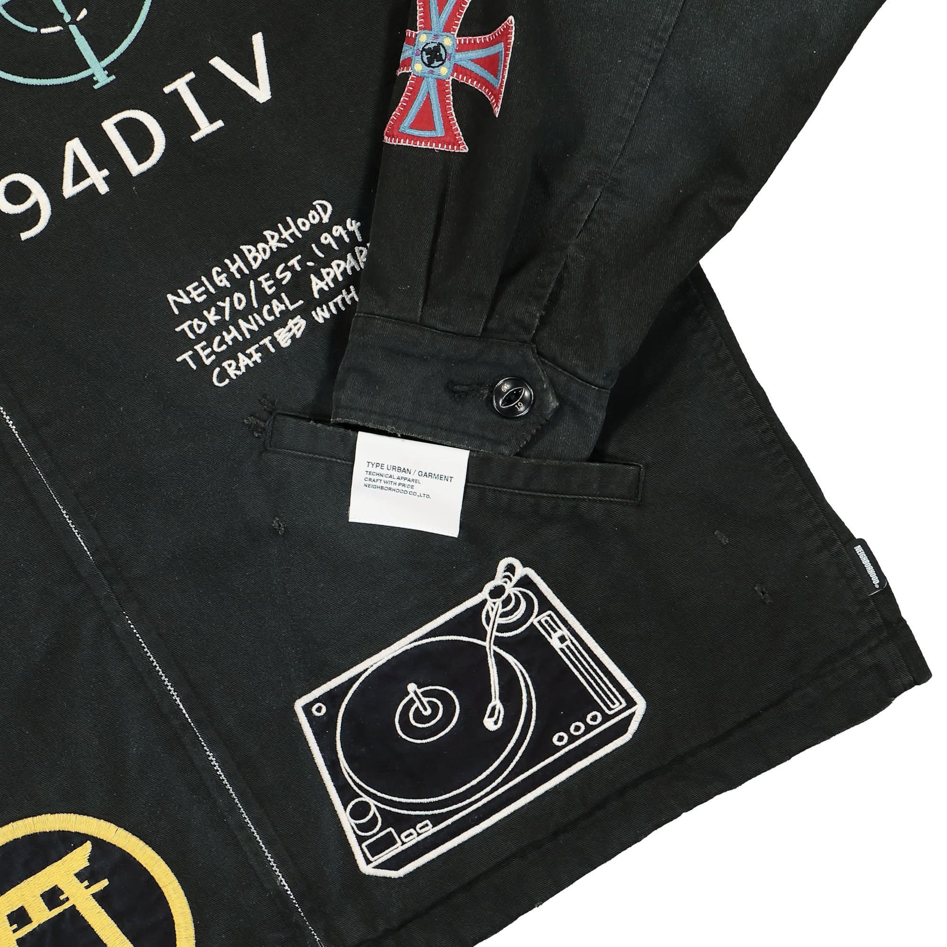 Neighborhood Savage Souvenir Jacket Black Detail view 4 | Gate