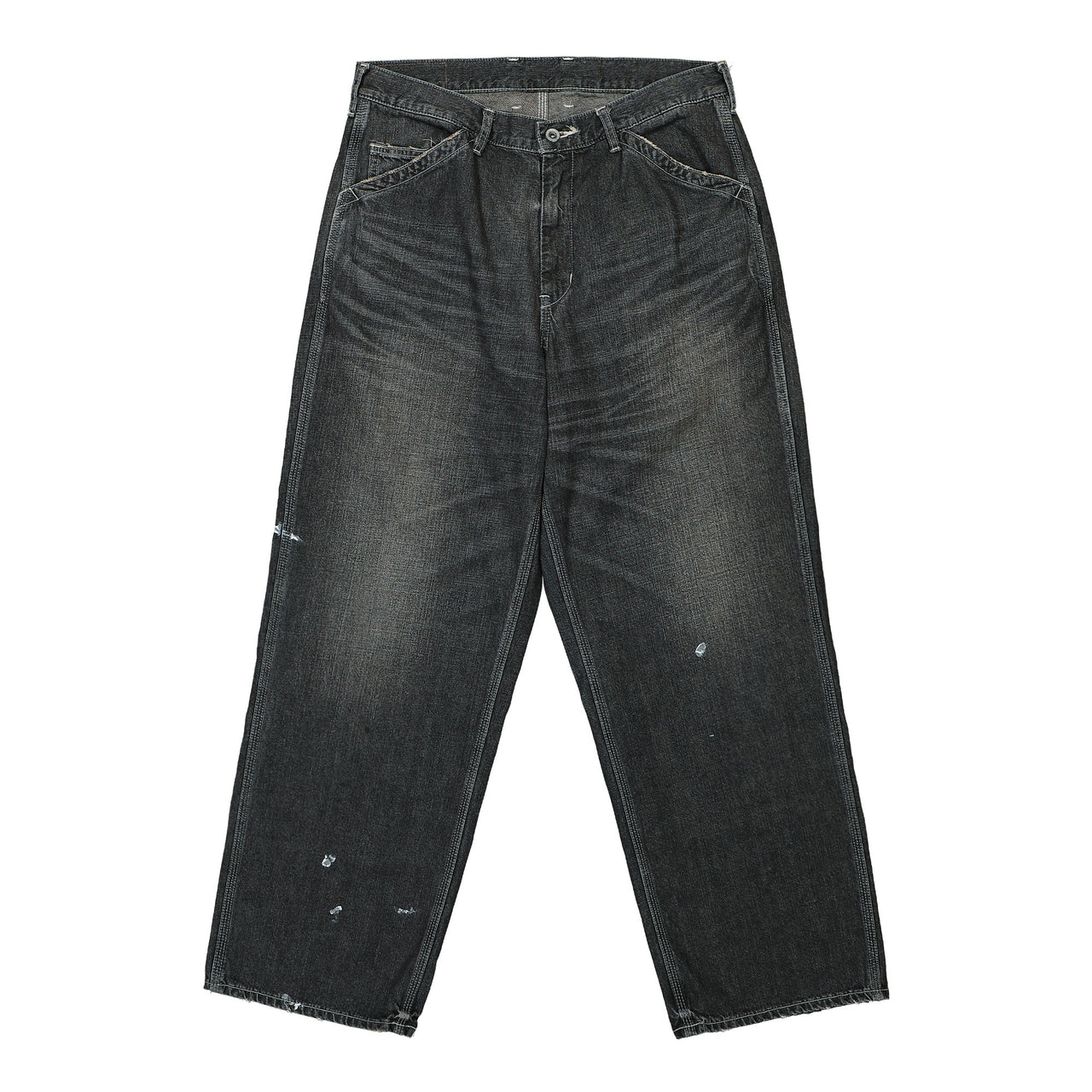 Neighborhood Washed Utility Pants Black Detail view 1 | Gate