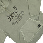 Neighborhood Pigment Dyed Sweat Hoodie LS Olive Detail view 4 | Gate