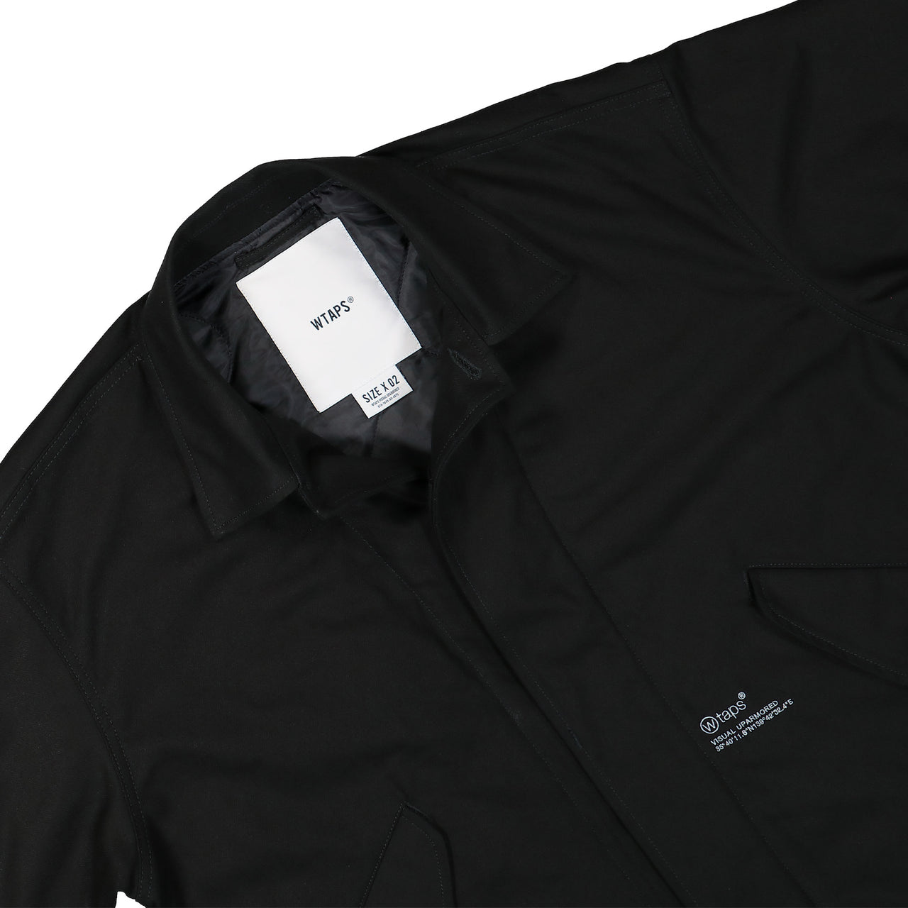 WTAPS Smock / Coat / Cotton.Serge Black Detail view 1 | Gate