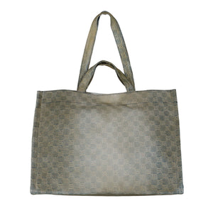 MISBHV Jacquard Monogram Tote Bag Dirt Denim Tote Bags 4020HSA400 Detail View 1 | GATE