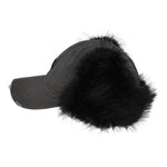 MISBHV Sankt Moritz Fur Cap Washed Black Caps 251A502 Detail View 3 | GATE