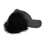 MISBHV Sankt Moritz Fur Cap Washed Black Caps 251A502 Detail View 4 | GATE