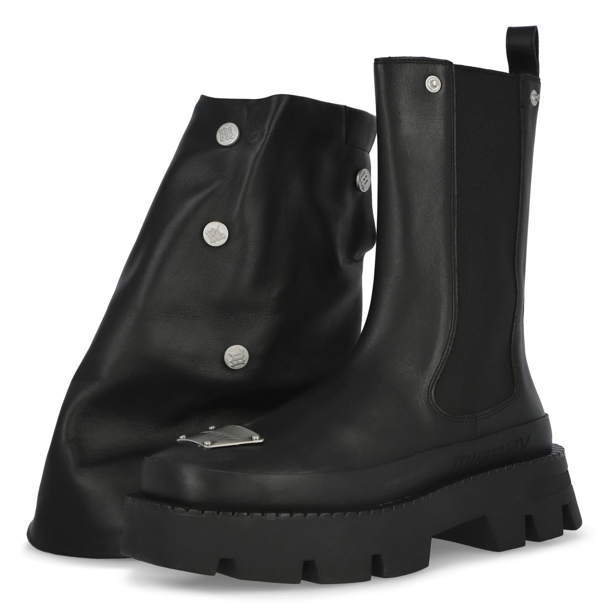 MISBHV Chelsea Covered Boots Black Boots 251BU102 Detail View 5 | GATE
