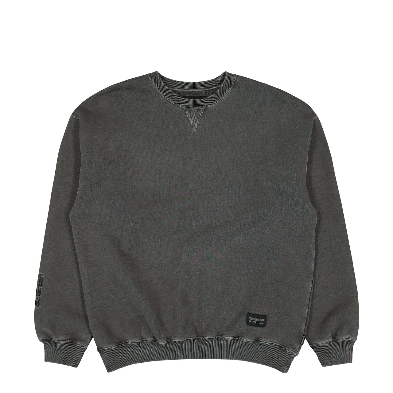 Neighborhood Pigment Dyed Sweat Shirt LS Grey Detail view 1 | Gate