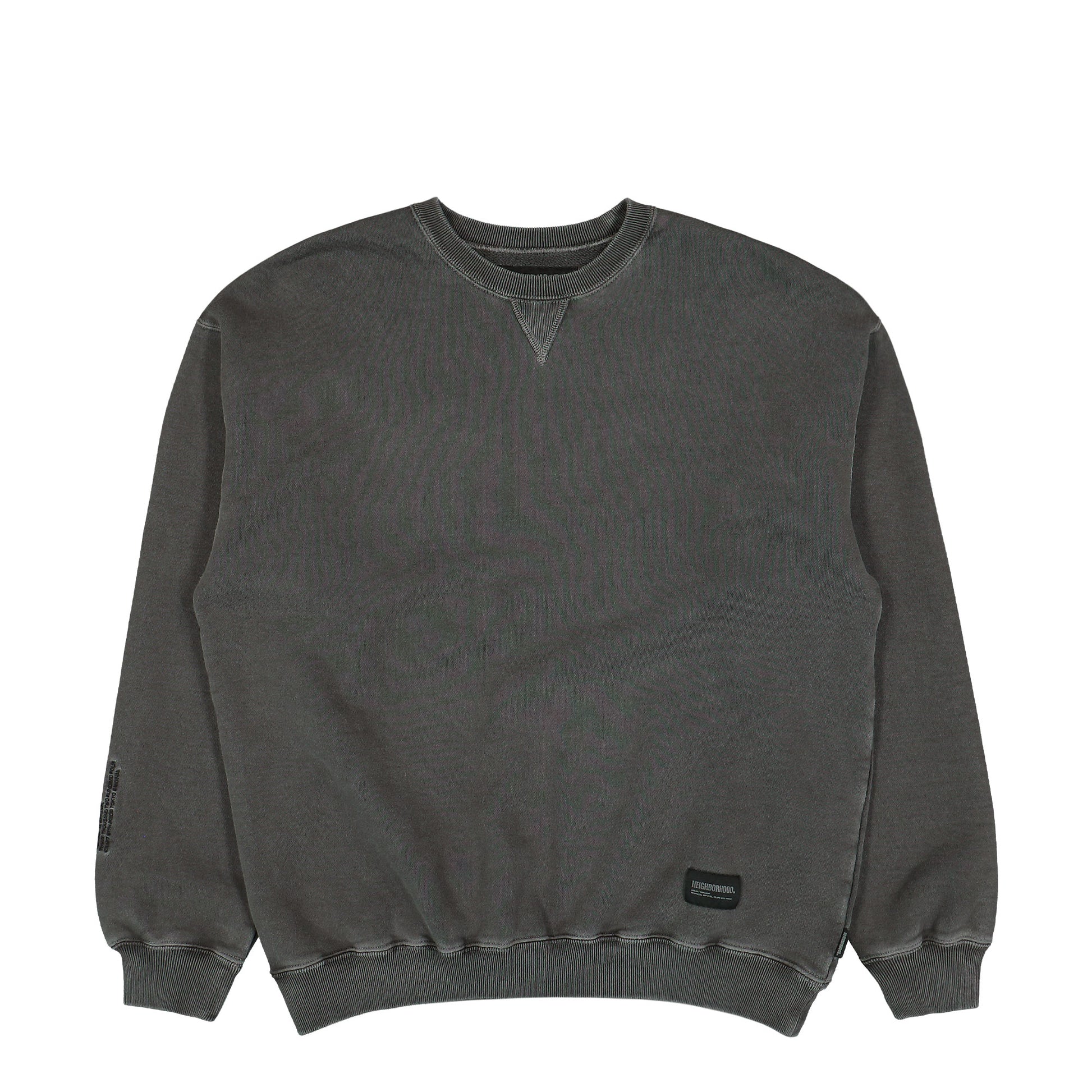 Neighborhood Pigment Dyed Sweat Shirt LS Grey Detail view 1 | Gate